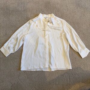 Lily Cream Blouse with Bow Detail